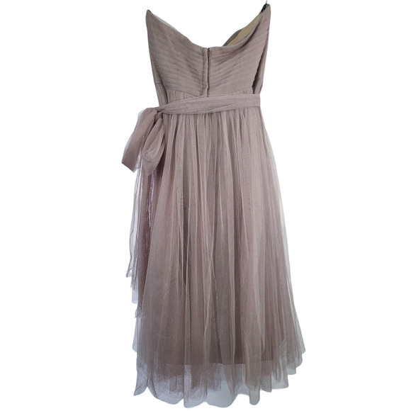 BHLDN Jenny Yoo Collection Women Size 6 Annabelle Dress Strapless Tulle - Picture 5 of 8